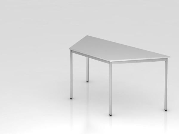 Hammerbacher table de réunion trapèze carrée 160x69cm gris, forme trapèze, VVT16/5/5