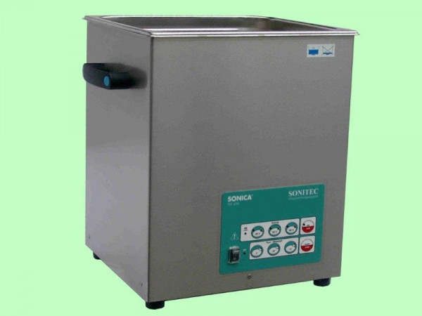 Bac compact à ultrasons SONITEC 18 litres, températures de contrôle : 40°C, 50°C ou 60°C, 4300ETH