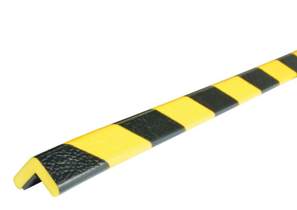 Protection d'angle Knuffi, profil d'avertissement et de protection type E, jaune/noir, 1 mètre, magnétique, PE-5001