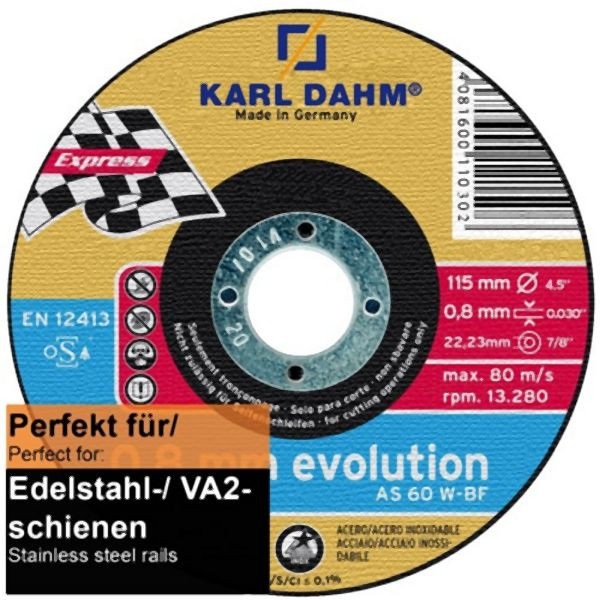 Lame de scie à métaux Karl Dahm V2A extra fine Ø115 mm, 10848