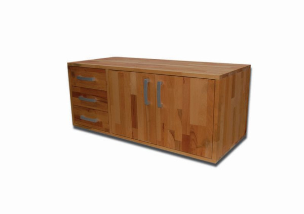 Armoire en hêtre pin, dimensions : 1045 x 500 x 430 mm, 3MP