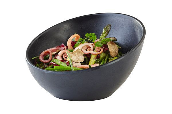 Bol APS -ZEN-, Ø 16 cm, hauteur : 10 cm, mélamine, noir, aspect pierre, 0,3 litre, 84353