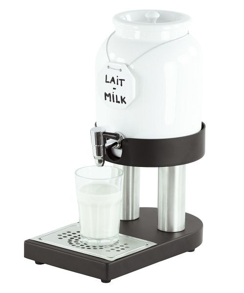 Distributeur de lait Casselin 4L avec récipient porcelaine froid, CDLPF4