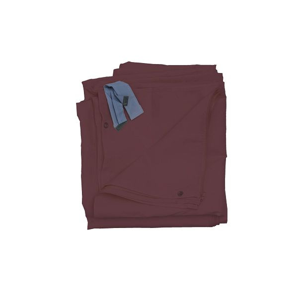 Mendler set de 4 parois latérales pour pergola Cadiz, pavillon de rechange paroi latérale 4x4m, polyester, rouge-brun, 77125
