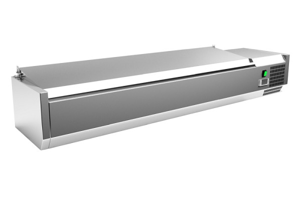 Top réfrigération Gastro-Inox inox 7x GN1/4 avec couvercle, 209.151