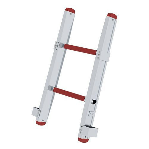 Krause Pièce d'insertion d'échelle en aluminium, 2 échelons, partie d'échelle T 3, 305097