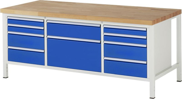 Etabli RAU série 8000 - modèle 8755, L2000 x P900 x H840-1040 mm, 13-8755A2-209B4H.11