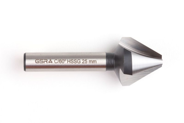Fraise GSR CBN DIN334 C/60° HSSG 20 mm, 04045200