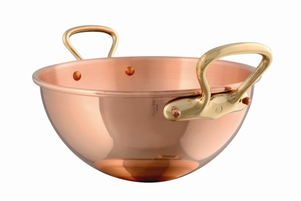 Bol à protéines Schneider en cuivre, avec poignées, 260 mm, 4,6 l, 170112
