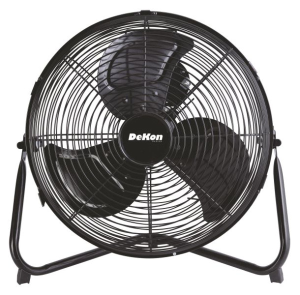 Ventilateur de sol DeKon, noir, 30 cm (12 pouces), B 132