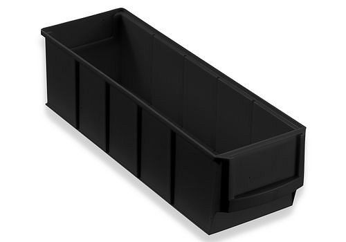 DENIOS pro-line ESD boîte d'étagères pro-line C1-S, PP, 91 x 300 x 81 mm, noir, lot de 48, 265168