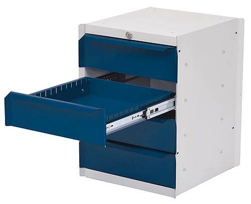 Bloc de base Bedrunka+Hirth, tiroir à extension totale 100%, 35 kg, 380 x 400 x 500 mm, 18.07.04