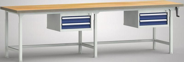 Etabli professionnel hydraulique KLW - 3000 x 800 x 750 - 950 mm L x P x H, WPHL35-30M45-E2D04