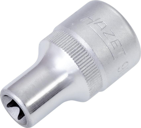 Insert pour clé à douille Hazet TORX®, carré creux 12,5 mm (1/2 pouce), profil extérieur TORX®, E10, 900-E10