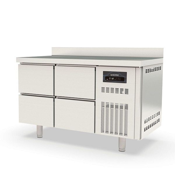 Table congélateur Vaiotec TOPLINE 700 / 2 compartiments GN1/1 avec 4 tiroirs et dosseret, 10313