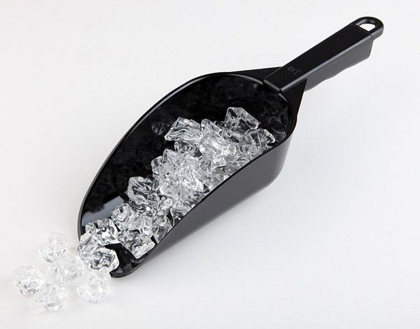 Pelle à glace APS, 10 x 6 cm, longueur : 29 cm, 0,7 litre, polycarbonate, noir, 93192
