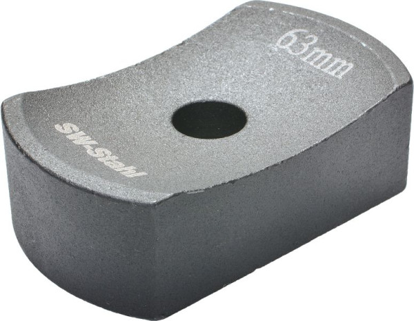 Embout de frappe en acier SW, demi-rond, 70 x 40 mm, 70 x 40 mm, S3211-7