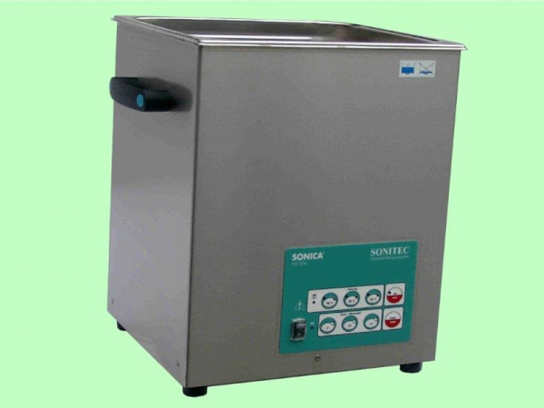 Bac compact à ultrasons SONITEC 14 litres, températures de contrôle : 40°C, 50°C ou 60°C, 4200ETH