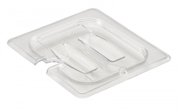 Couvercle de récipient GN Cambro Camwear® GN1/6 avec encoche et poignée, lot de 6, 60CWCHN135