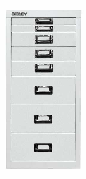 Bisley MultiDrawer™, série 29, DIN A4, 8 tiroirs, blanc signalisation, L298696