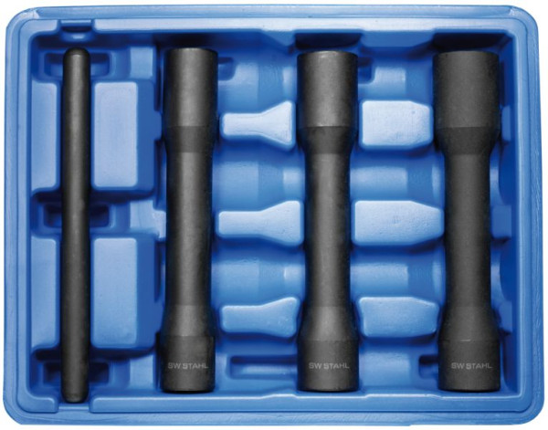 Douilles en acier SW pour boulons de roue, 1/2", 17-19-21 mm, 4 pièces, 07890L