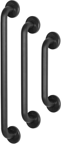 Poignée de maintien KEMMLIT, acier inoxydable, noire, 695 mm, 252.466