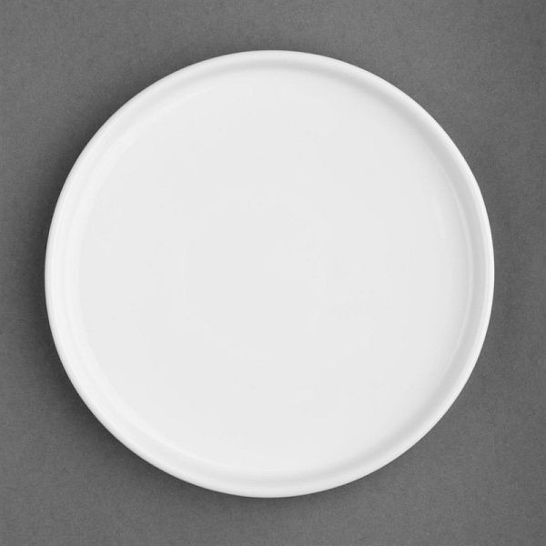 Assiettes rondes plates Olympia Whiteware 210 mm (lot de 6), FW813