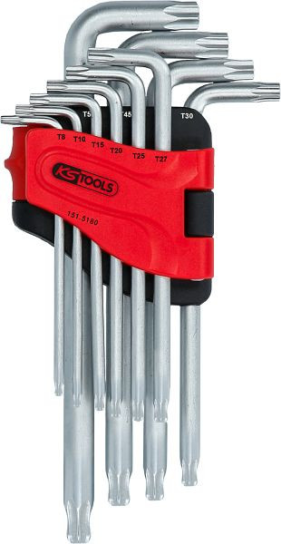 KS Tools jeu de clés Torx à tête sphérique, longues, 10 pièces, 151.5180