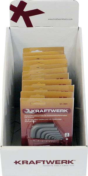 Kraftwerk présente 9 pièces. Jeu de clés hexagonales 1,5-10 mm, 11 pièces, 901.307.000