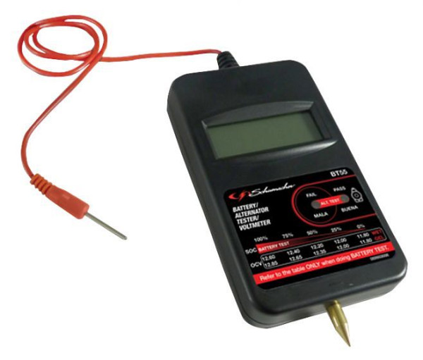 Testeur de batterie Schumacher 6/12/24 V, UE : 2 pièces, BT55