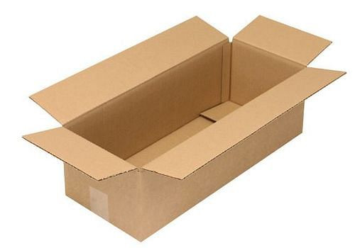 Boîte pliante en carton ondulé TransPak 1 paroi, dimensions intérieures 500 x 200 x 150 mm, qualité 1,30C, paquet de 50, 299296