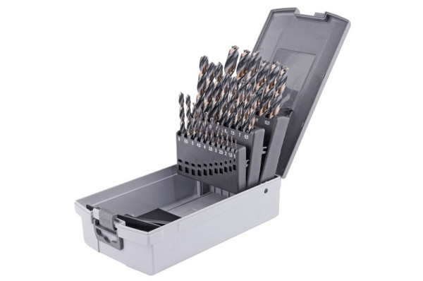 GSR PowerSpike jeu de forets hélicoïdaux 25 pièces en HSSG 1 mm - 13 mm, 08348300
