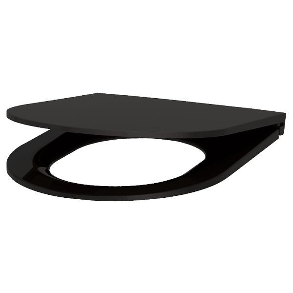 Abattant WC KEMMLIT au design fin, noir, qualité supérieure, 252.939