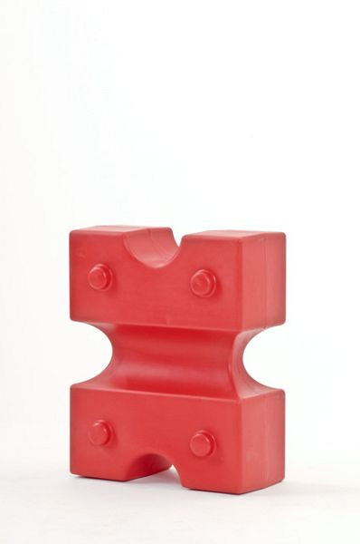 Growi Cavaletti bloc Knuffi, couleur : rouge, 10092027