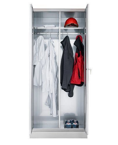 Armoire en acier inoxydable DENIOS Inox, L 800, P 500, H 1800 mm, 251-575