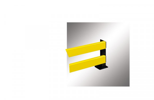 Pièce de support limite de protection contre les chocs TTS, utilisable comme support de début ou de fin, H : 400 mm, 350061