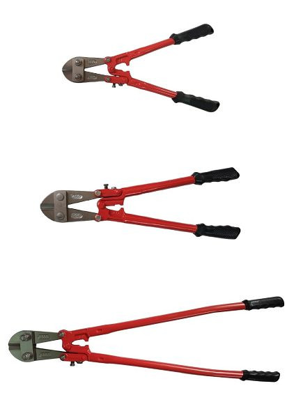 VaGo-Tools Coupe-boulons Ciseaux à boulons Pince coupante latérale Jeu de 3 pièces 350 450 900 mm, 235-035/045/009 1_kv chacun