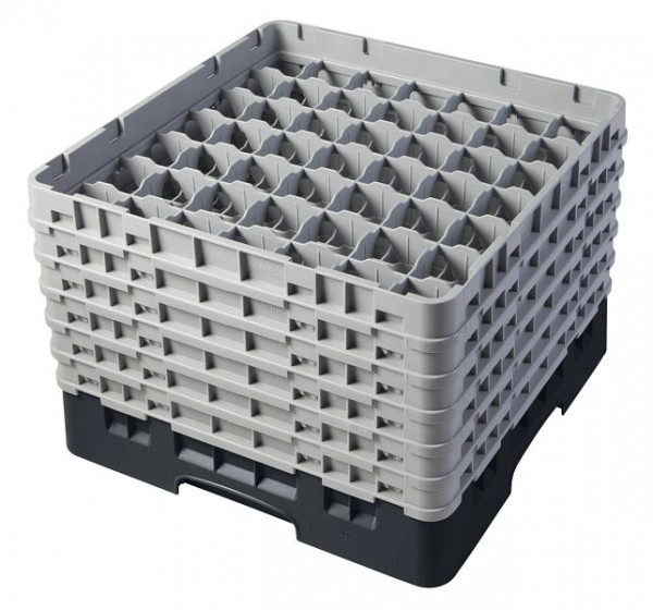 Panier de lavage Cambro 49 compartiments Camrack® 29,8 cm noir, paquet de 2, 49S1114110