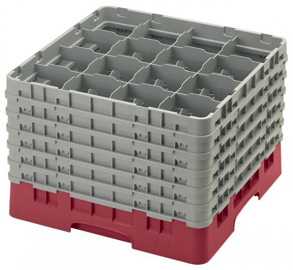 Panier de lavage Cambro 16 compartiments Canneberge Camrack®, VE: 2 pièces, 16S1214416