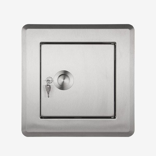 Porte d'insertion HKW QUATTRO S, acier inoxydable, 9012