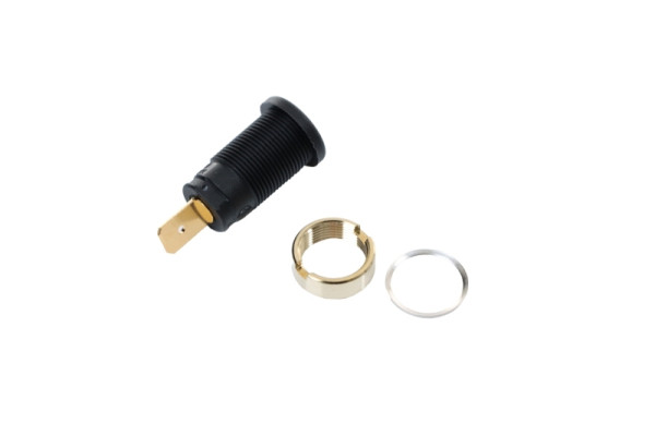 ELMAG prise encastrable pour fiches banane Ø 4mm - noire, 9505853