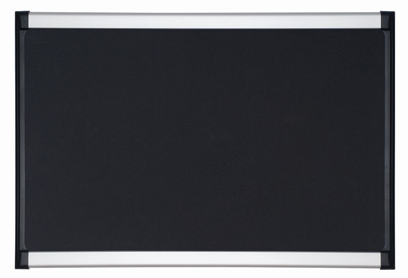 Tableau design Bi-Office soft-touch Provision noir avec cadre noir 180x120cm, PVI271301