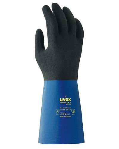 Gant de protection chimique uvex rubiflex S XG-35B, Cat III, 35 cm, taille. 10, UE : 10 paires, 210-298
