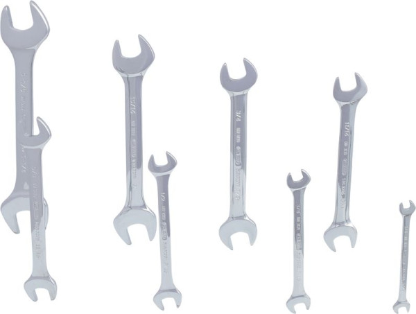 KS Tools CHROMEplus jeu de clés à fourche double, 8 pièces, 518.3200