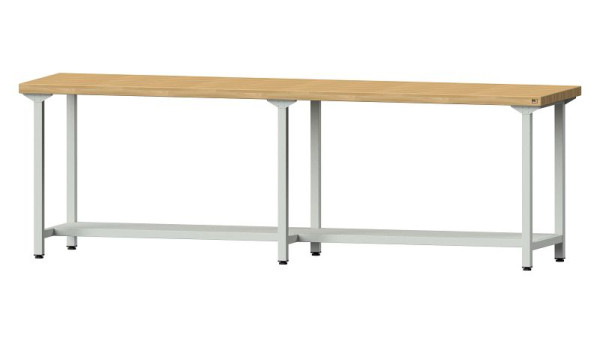 Bancs de travail ANKE table de travail, modèle 91, 2800 x 700 x 900 mm, RAL 7035, BMP 50 mm, 400.451