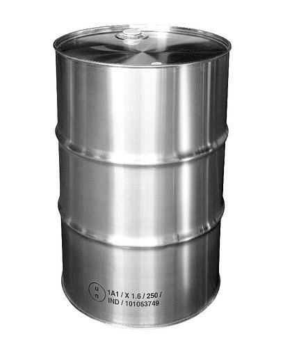 Fût à bonde inox DENIOS, 216,5 litres, 269-238