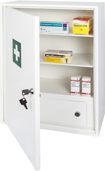 Armoire à pharmacie Eichner, 2 étagères, 380 x 550 x 205 mm, 9127-00986