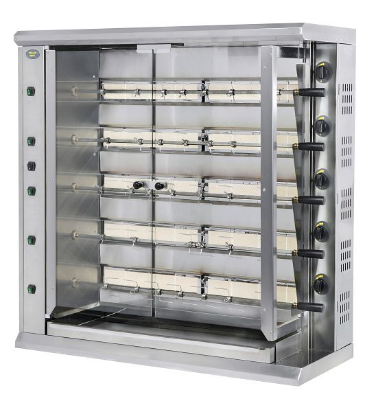 ROLLER GRILL Gril à poulet électrique avec 5 brochettes 38kW, RBG30