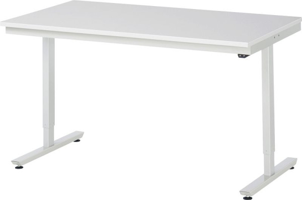 Table de travail RAU série adlatus 150 (réglable électriquement en hauteur), plaque en mélamine EGB, 1500x720-1120x800 mm, 08-AT-150-080-ME