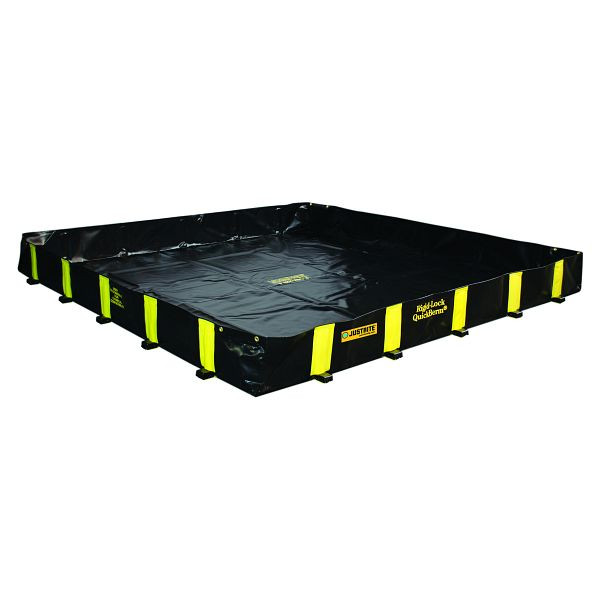 Plateau pliant Justrite Rigid-Lock QuickBerm XT 2850, 243,8 cm x 304,8 cm, JEN28500BL